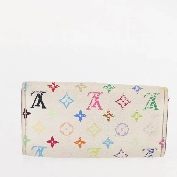 LOUIS VUITTON Zippy Coin Purse Multicles 4 Coin Purse 2 Set White Auth am9908
